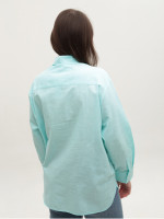 Рубашка женская ментоловая тонкая 155-1