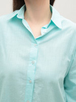 Рубашка женская ментоловая тонкая 155-1