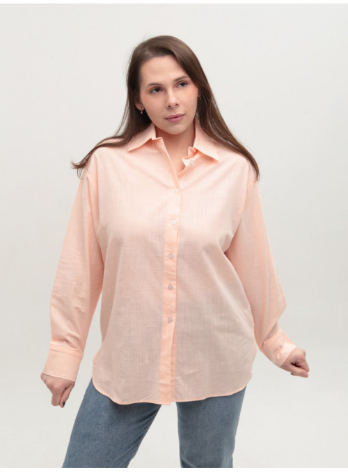 Рубашка женская персиковая...