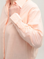 Рубашка женская персиковая тонкая 155-2