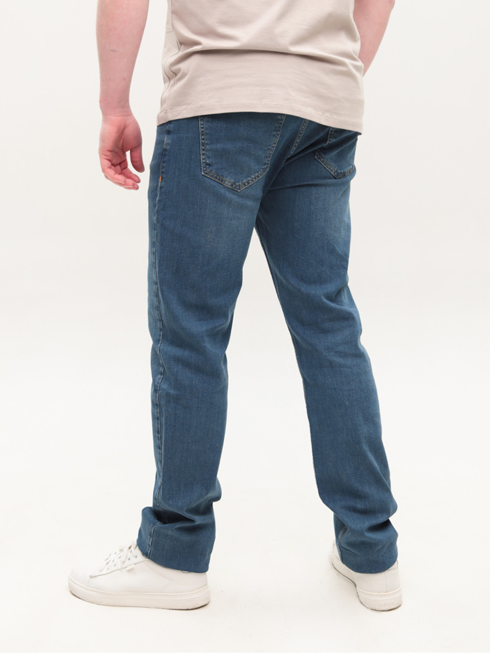 Джинсы мужские синие прямые со стрейчем 36 длинна 24228 6590 183