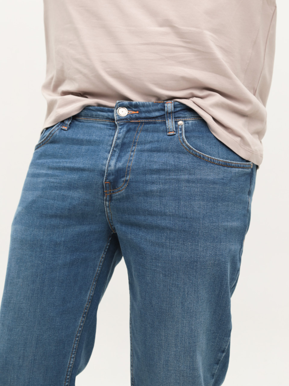 Джинсы мужские синие прямые со стрейчем 36 длинна 24228 6590 183