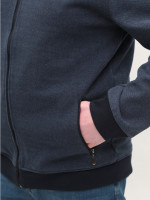 Кофта чоловіча темно-синя на блискавці 500-B-2
