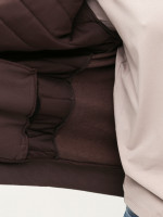 Кофта чоловіча коричнева на блискавці на флісі 106-B-3