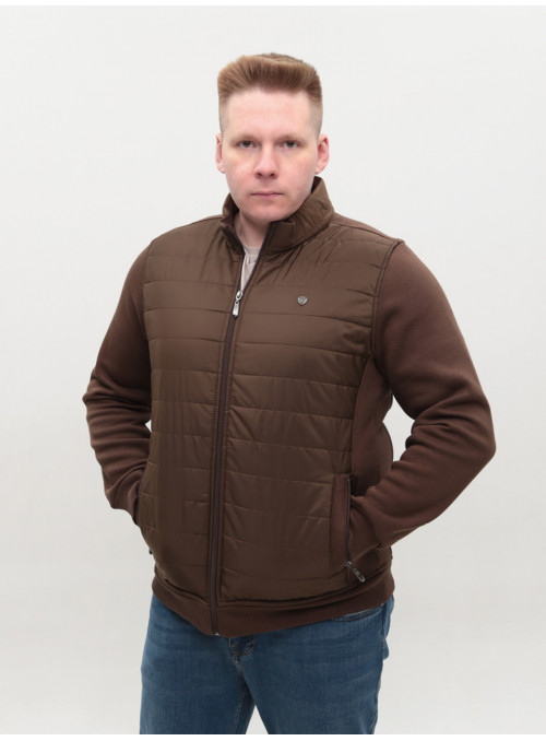 Кофта мужская коричневая на...