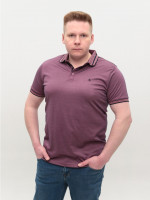 Поло чоловіче рожеве короткий тонкий рукав 9607-10
