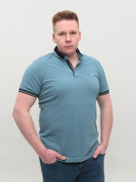 Поло чоловіче світло-синьо короткий рукав 9612-0