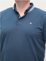 Поло чоловіче синє короткий рукав великі розміри 9612-B-1