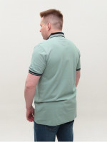 Поло чоловіче ментолове короткий рукав великі розміри 9612-B-4