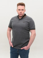 Поло чоловіче сіре короткий рукав 9624-8