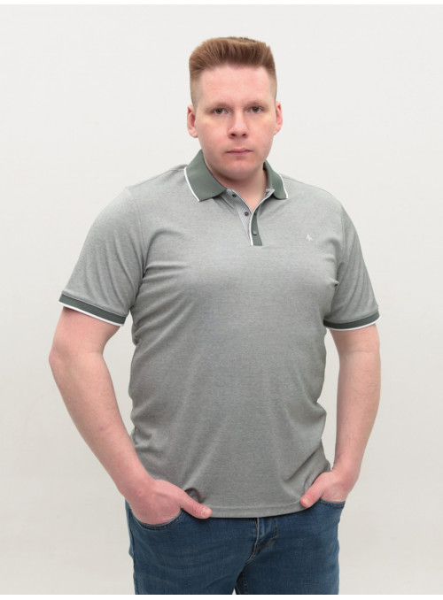 Поло мужское зеленое тонкое...