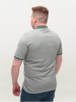 Поло мужское зеленое тонкое короткий рукав 9801-5