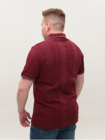 Поло мужское бордовое короткий рукав 9811-9