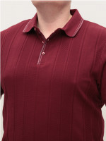 Поло мужское бордовое короткий рукав 9811-9