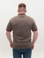 Поло чоловіче коричневе короткий рукав 9801-6