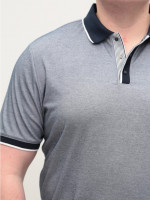 Поло чоловіче синє короткий рукав тонка 9801-2