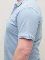 Поло мужское голубое прямое большие размеры 9408-B-3