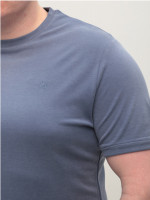 Футболка мужское синяя прямая 8605-1