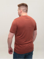 Футболка чоловіча теракотова пряма однотонна 8605-2