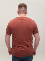 Футболка чоловіча теракотова пряма однотонна 8605-2