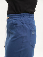 Юбка женская синяя на резинке большие размеры 3152-B-6