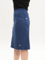 Юбка женская синяя на резинке большие размеры 3152-B-6