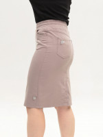 Юбка женская бежевая на резинке 3152-5