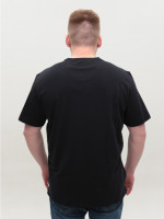 Футболка мужская темно-синяя однотонная с мысом большие размеры 116-B-6-V
