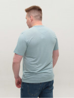 Футболка мужская бирюзовая однотонная 122-11