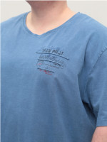 Футболка мужская синяя большие размеры 5009-B-1