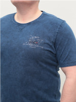 Футболка чоловіча темно-синя бавовняна 5210-2