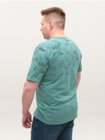 Футболка чоловіча зелена бавовняна 5218-1