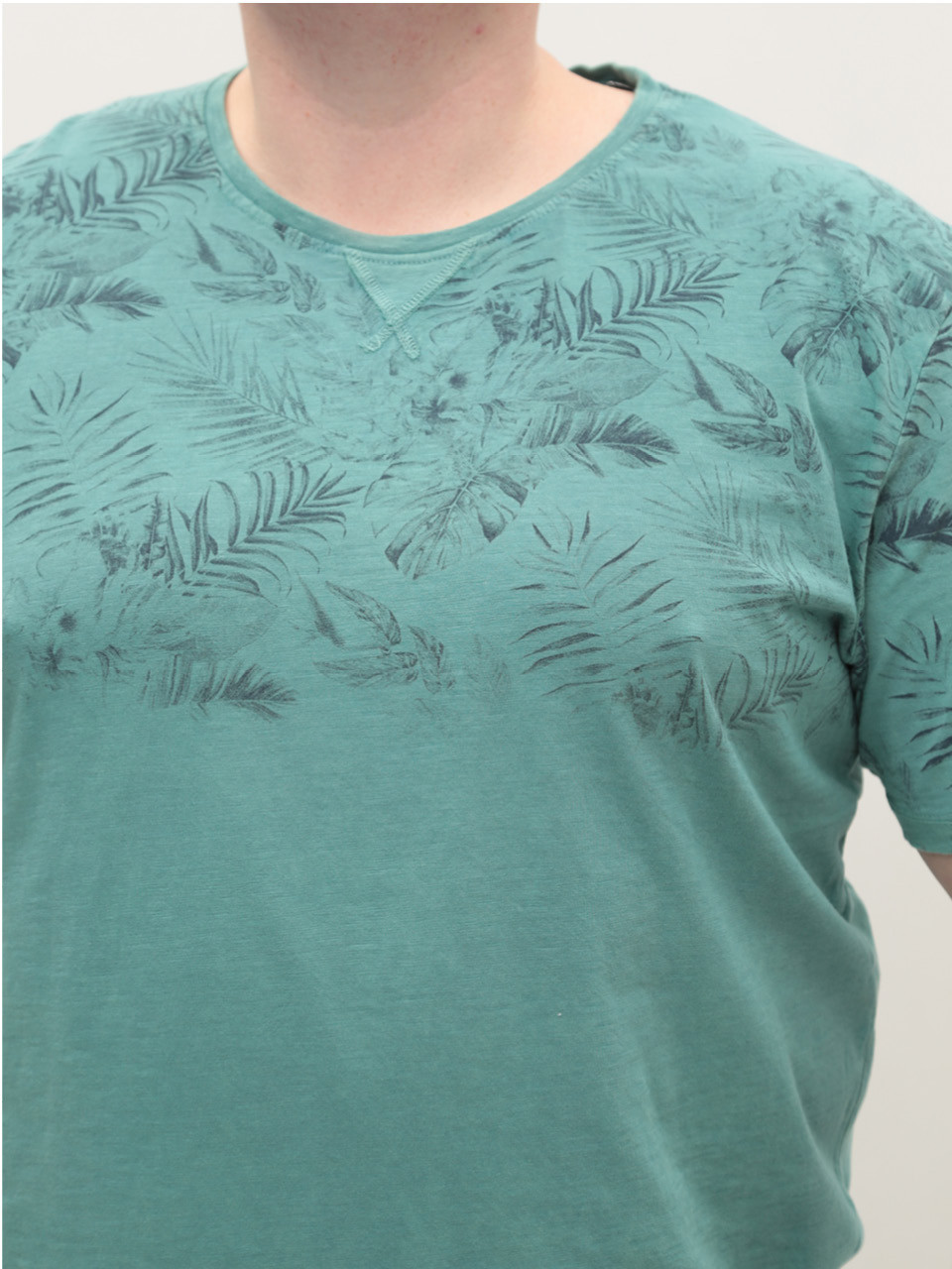 Футболка чоловіча зелена бавовняна 5218-1