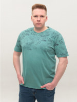Футболка чоловіча зелена бавовняна 5218-1