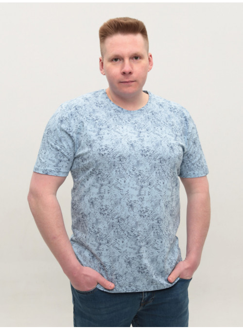 Футболка мужская голубая...