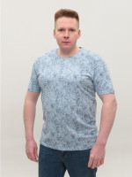 Футболка чоловіча блакитна бавовняна 5238-B-1