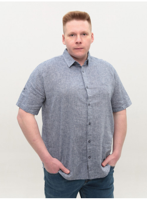 Рубашка мужская сине-серая...