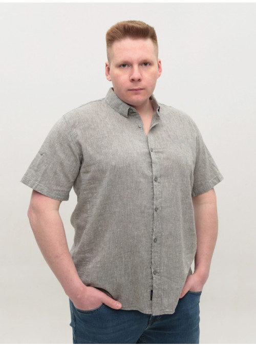 Рубашка мужская зеленая...