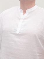 Сорочка чоловіча біла лляна великі розміри 302-00