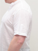 Сорочка чоловіча біла лляна великі розміри 302-00