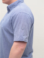 сорочка JP 401-03 син м-ж льон l-3xl Ч