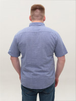 сорочка JP 401-03 син м-ж льон l-3xl Ч