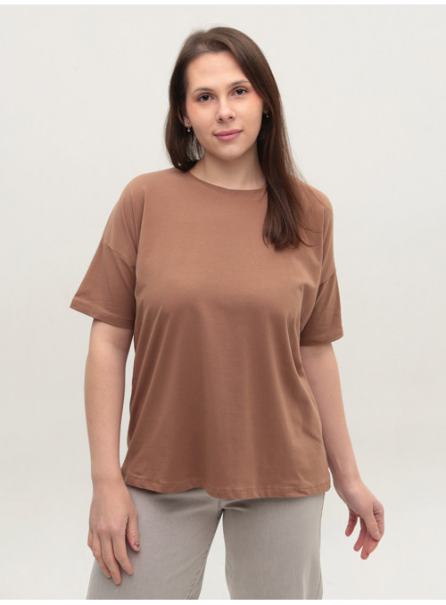 Футболка женская бежевая...