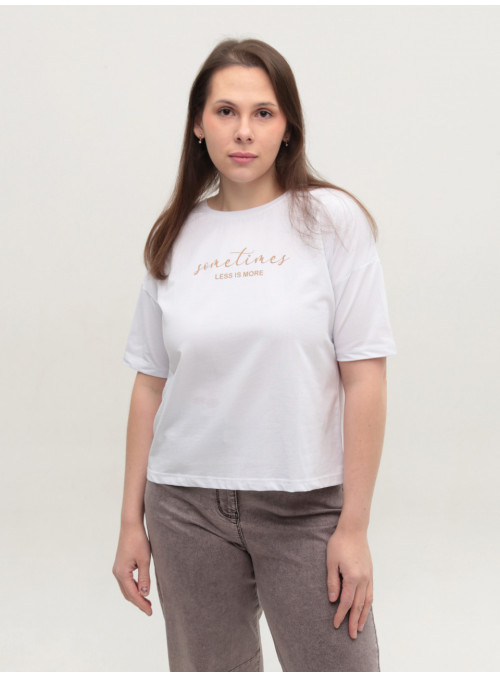 Футболка женская белая с...