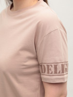 Футболка женская бежевая свободная 965-2