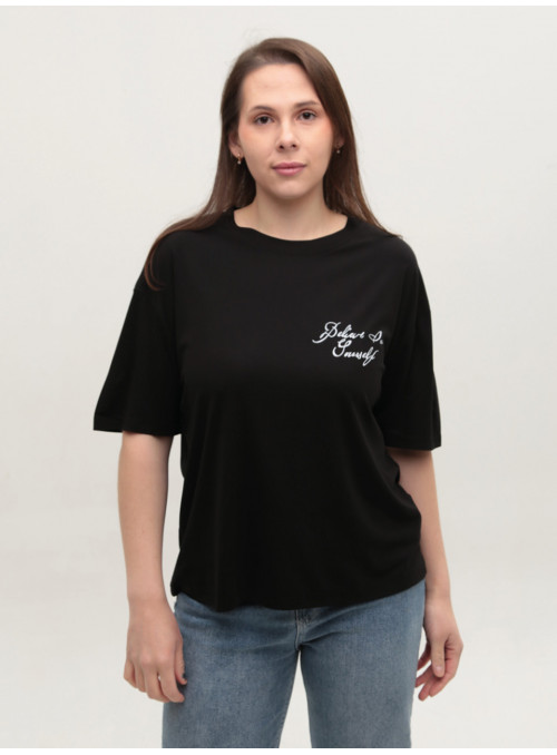 Футболка женская черная...