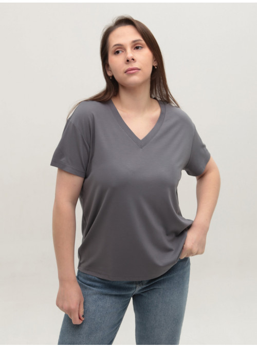 Футболка женская серая...