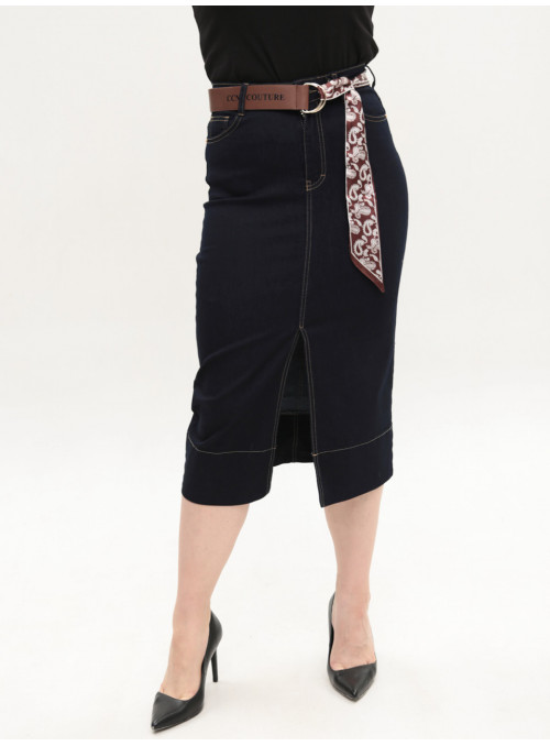 Юбка женская темно-синяя...