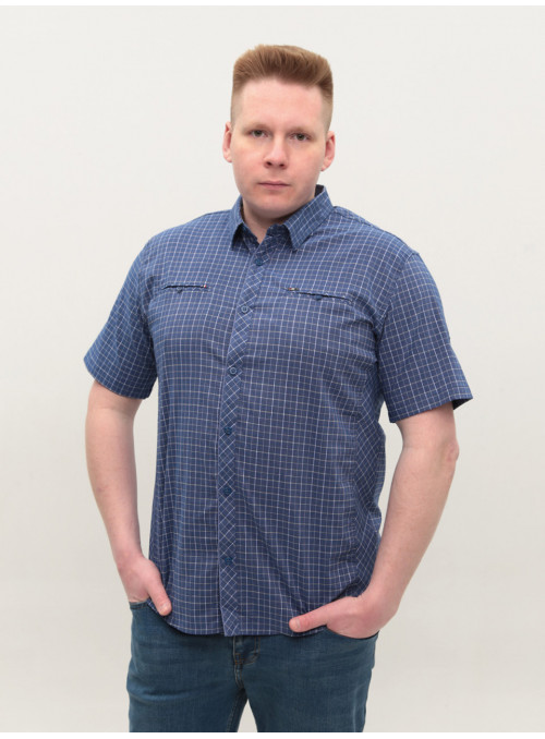 Сорочка чоловіча синя в...