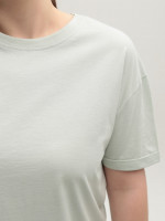 Футболка женская оливковая укороченная 30-05